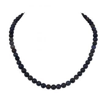 Elegant Iolite Accent: Handmade Bead Necklace 
